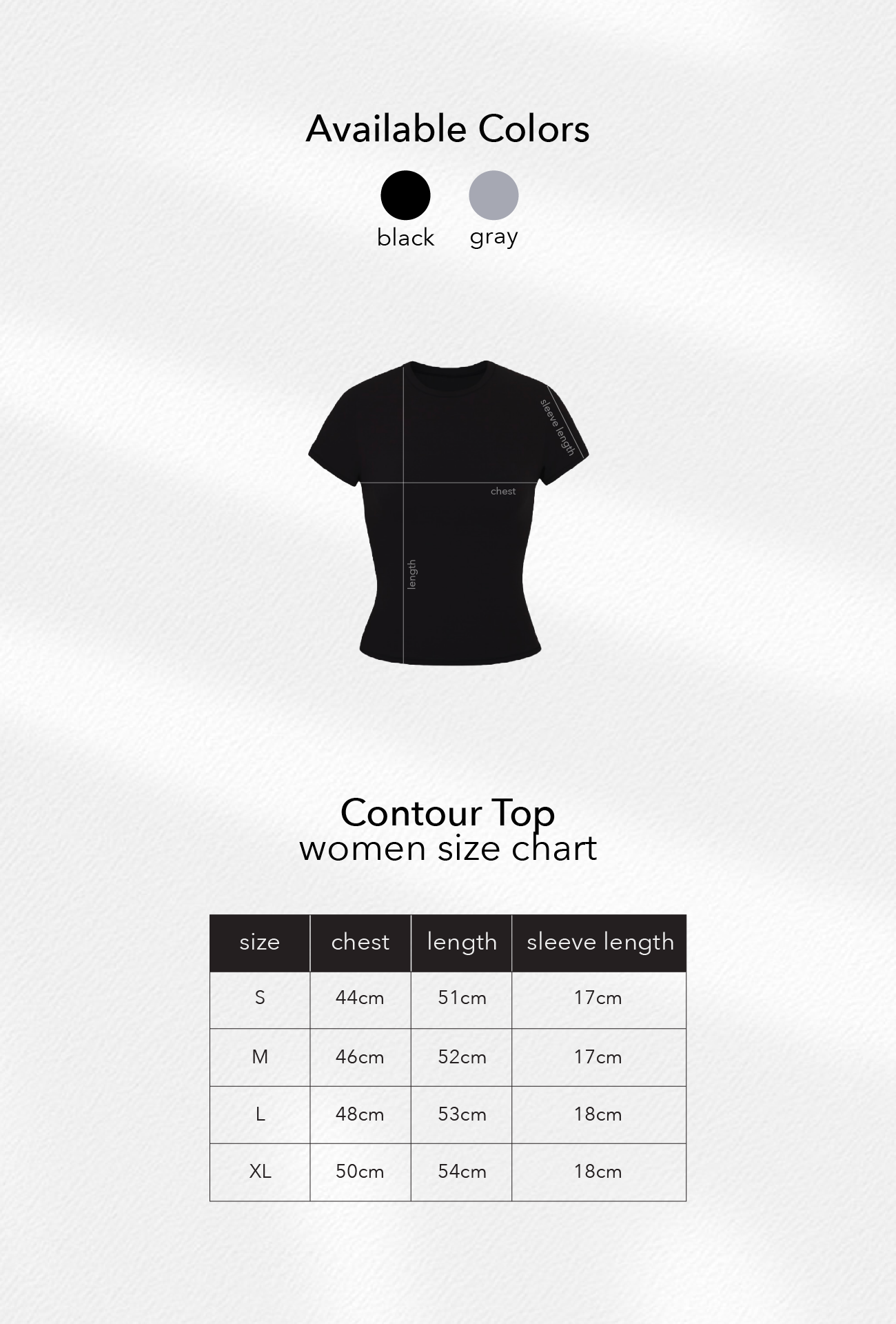 Black Contour Top